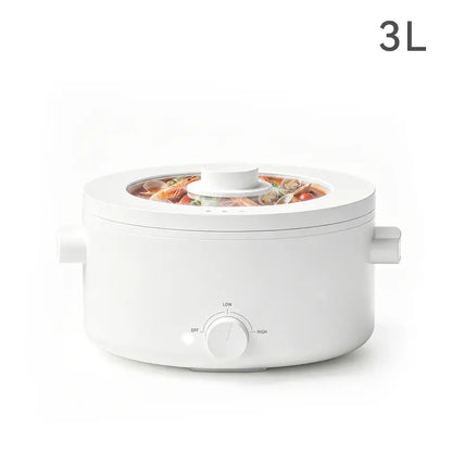 Olakys. Electric Hot Pot,1.5L Mini Hot Pot, Ceramic Glaze Non-Stick Portable Pot, Electric Pot for for Steak, Egg, Fried Rice, Oatmeal, Soup,Ramen with Dual Power Control, Electric Pot for Dorm Multifunctional Hot Pot Kitchen Appliances,Home Essentials