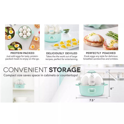 Dash 3-In-1 Everyday 7-Egg Cooker with Omelet Maker and Poaching