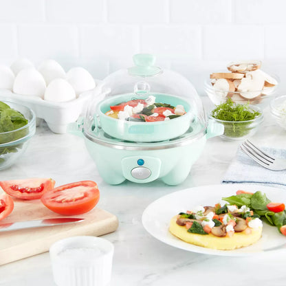 Dash 3-In-1 Everyday 7-Egg Cooker with Omelet Maker and Poaching
